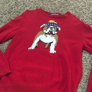 Club Room Red Bulldog Sweater